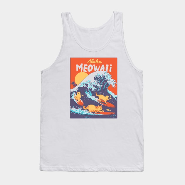 Aloha Meowaii Tank Top by Elan Harris